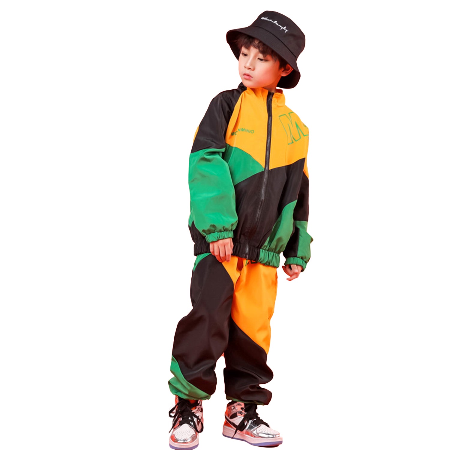 [VIP]Unisex Kid's Jacket Cargo Pants Sports Stage Fashion Dance