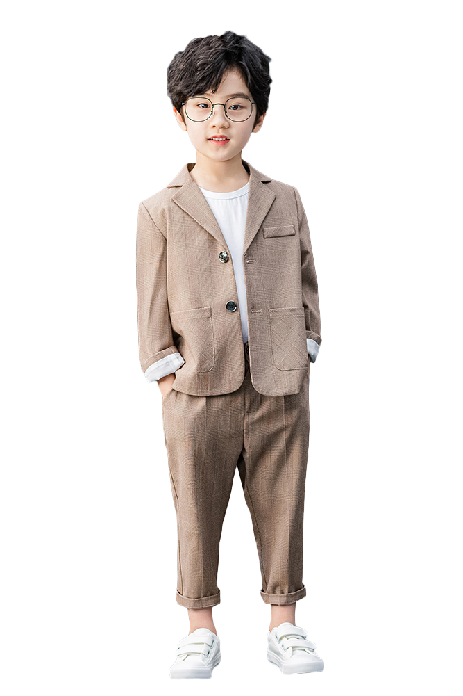 Boy's Blazer Pants Business Formal Outfit Party Ceremony