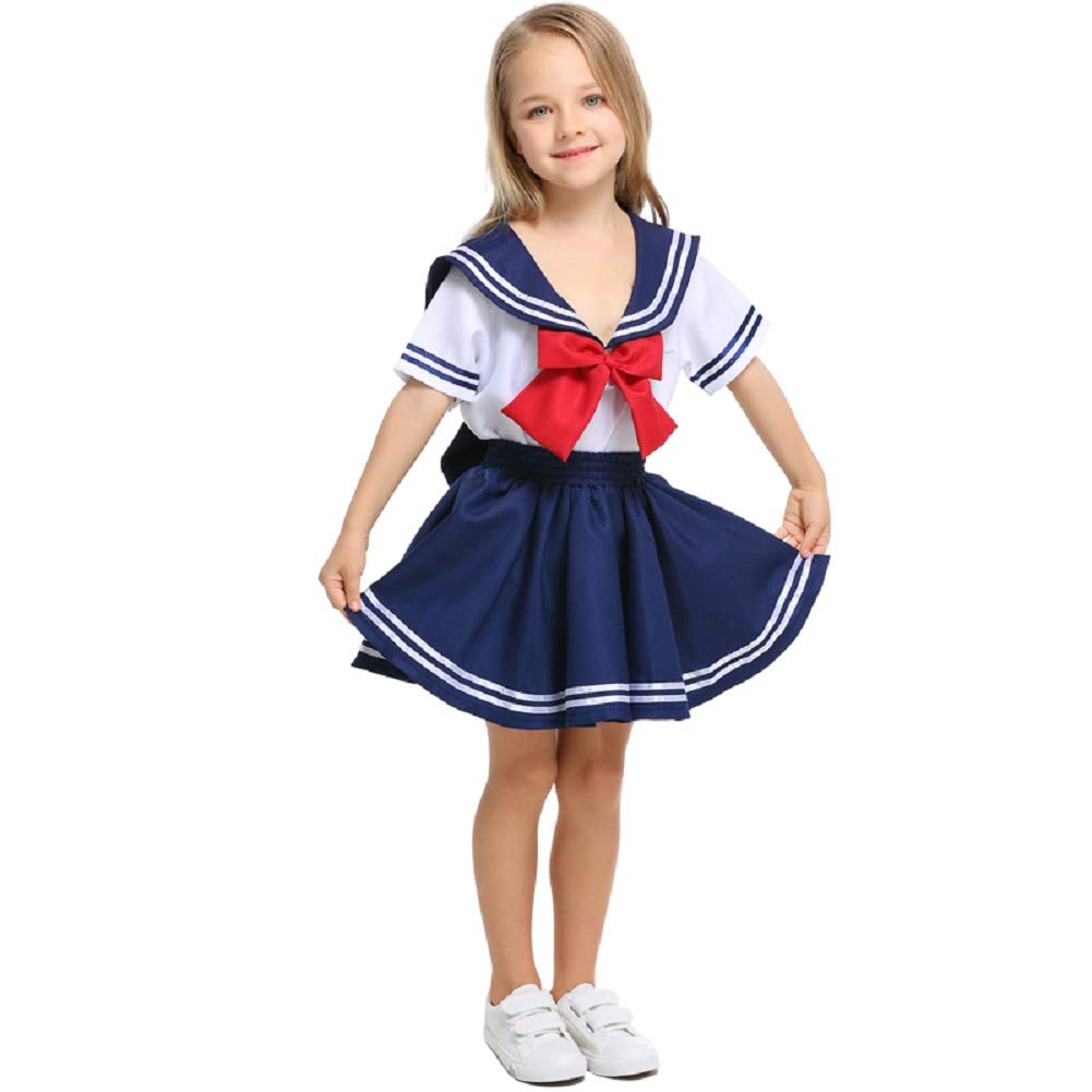 Unisex Girl's Boy's Sailor Navy Outfit Halloween Cosplay Outfit