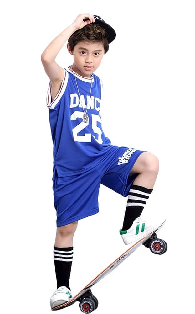 LOLANTA Boy's Hip Hop Street Dance Costume Basketball Competition Outfits[VIP]