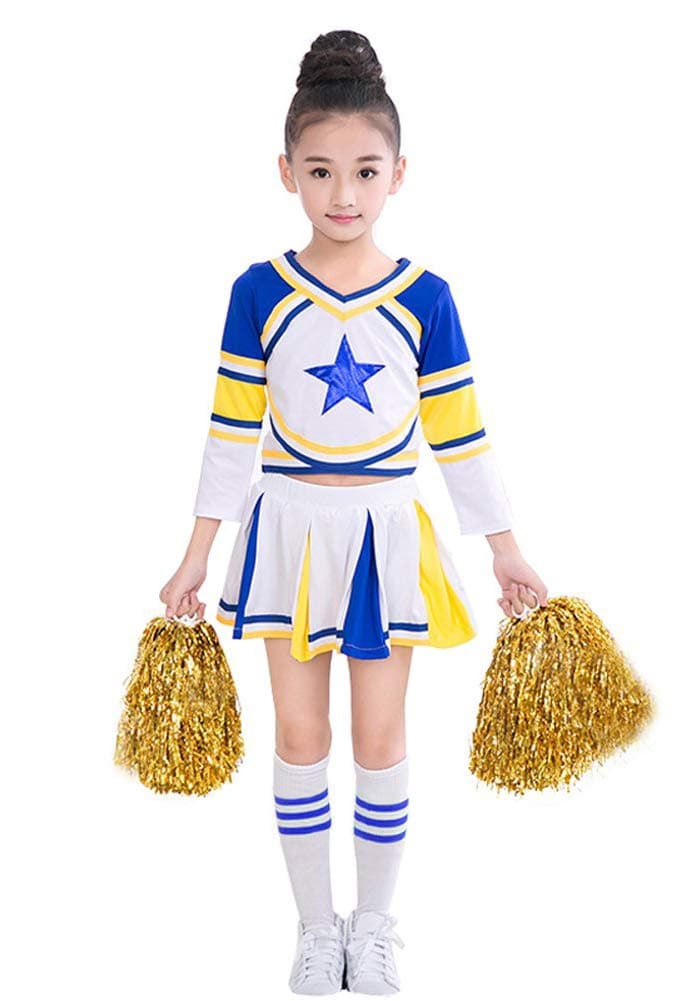 [VIP]Girl's Cheering Squad Costume Sports Gym Stage Uniform