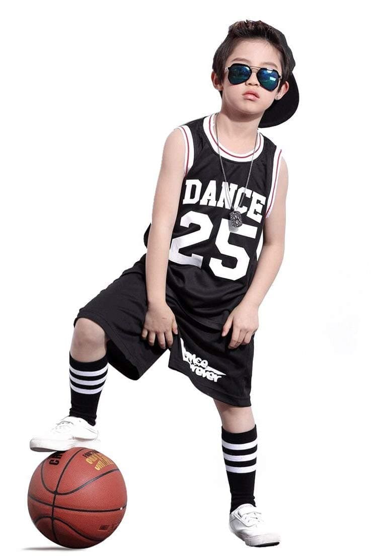 LOLANTA Boy's Hip Hop Street Dance Costume Basketball Competition Outfits[VIP]