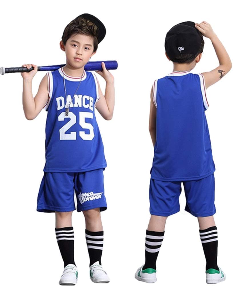 LOLANTA Boy's Hip Hop Street Dance Costume Basketball Competition Outfits[VIP]