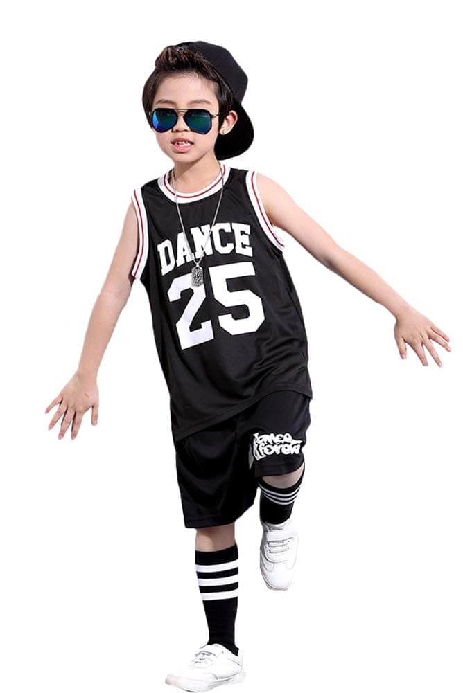 LOLANTA Boy's Hip Hop Street Dance Costume Basketball Competition Outfits[VIP]