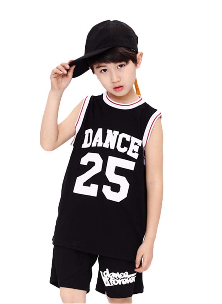 LOLANTA Boy's Hip Hop Street Dance Costume Basketball Competition Outfits[VIP]