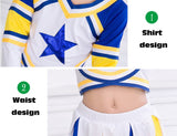 [VIP]Girl's Cheering Squad Costume Sports Gym Stage Uniform