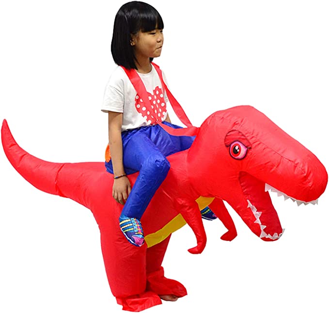 LOLANTA Inflatable Dinosaur Costume Toddler Halloween Blow Up Fancy Dress Up