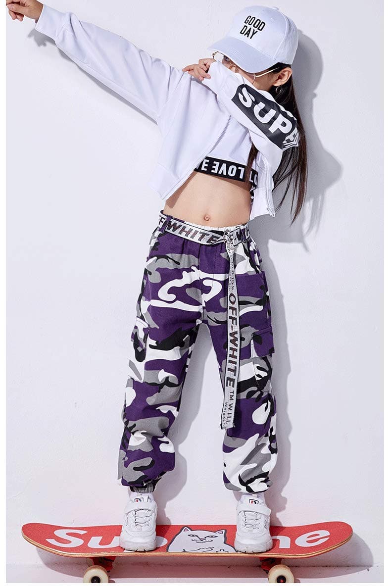 [VIP]Girls Hip Hop Street Dance Squad Camouflage suits