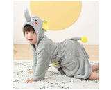 Unisex Kids Animal Hooded Bathrobe Soft Sleepwear Dressing Gift