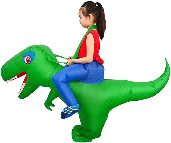 LOLANTA Inflatable Dinosaur Costume Toddler Halloween Blow Up Fancy Dress Up