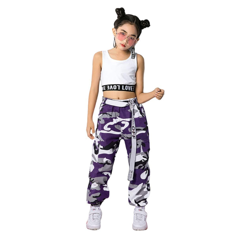 [VIP]Girls Hip Hop Street Dance Squad Camouflage suits