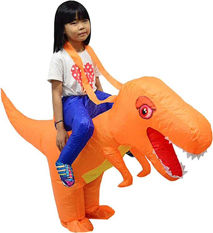 LOLANTA Inflatable Dinosaur Costume Toddler Halloween Blow Up Fancy Dress Up