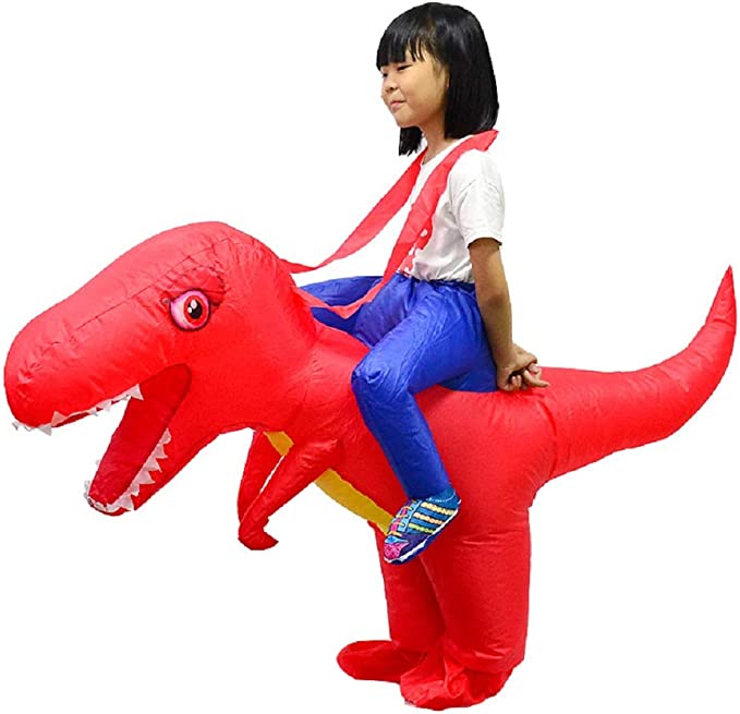 LOLANTA Inflatable Dinosaur Costume Toddler Halloween Blow Up Fancy Dress Up