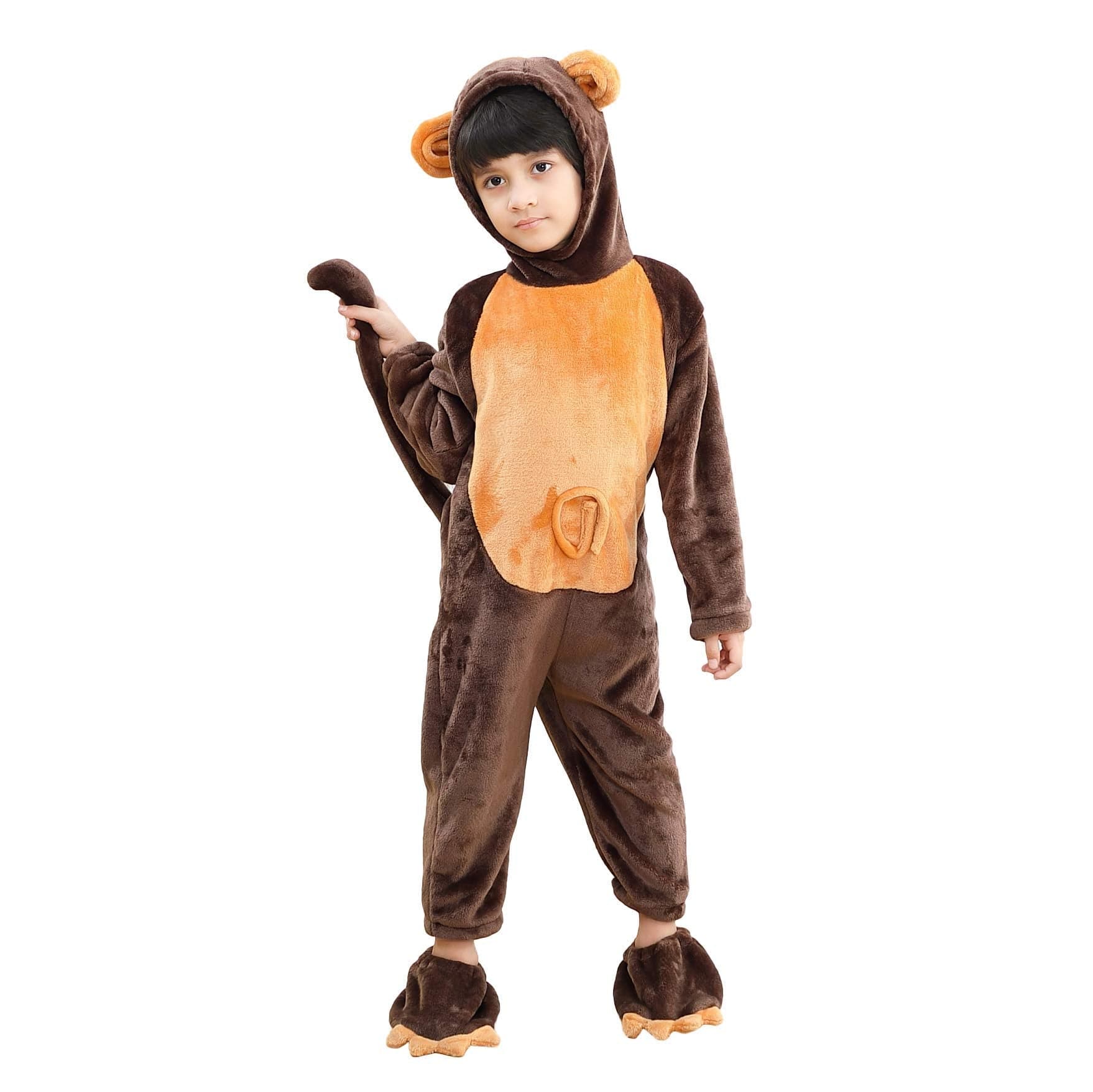 Kid's Toddler Monkey Animal Pajamas Onesie Soft Loungewear Halloween