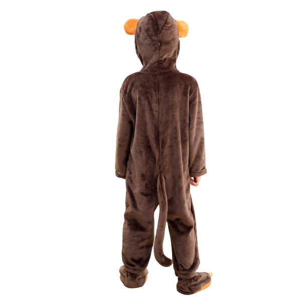 Kid's Toddler Monkey Animal Pajamas Onesie Soft Loungewear Halloween