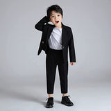 Boy's Blazer Pants Business Formal Outfit Party Ceremony