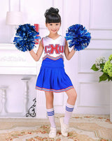 [VIP]Girl's Cheerleading sleeveless Top Skirt Stage Dress