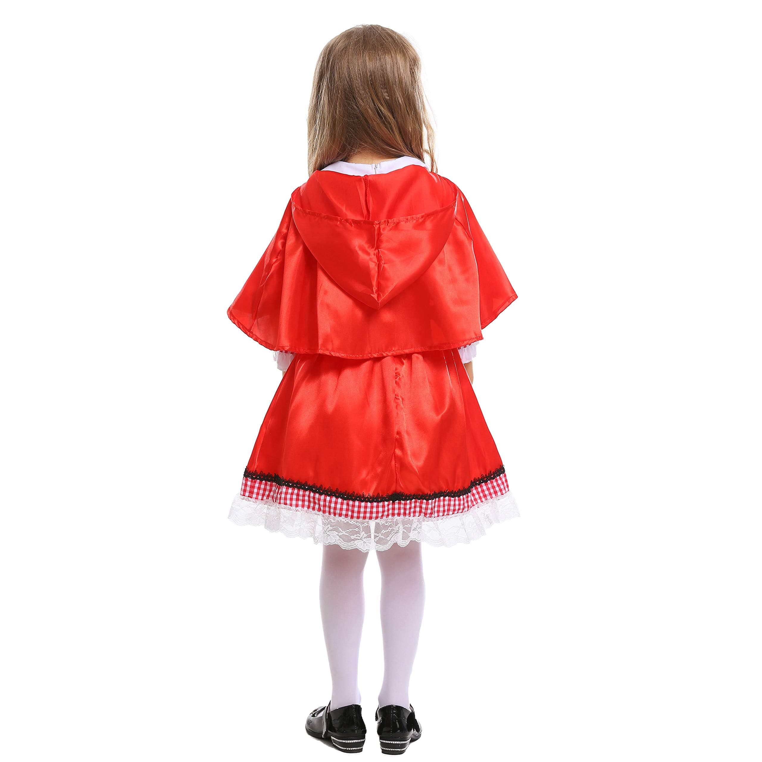 LOLANTA Girl's Little Red Riding Hood Costume Halloween Cosplay Party Dress Outfits