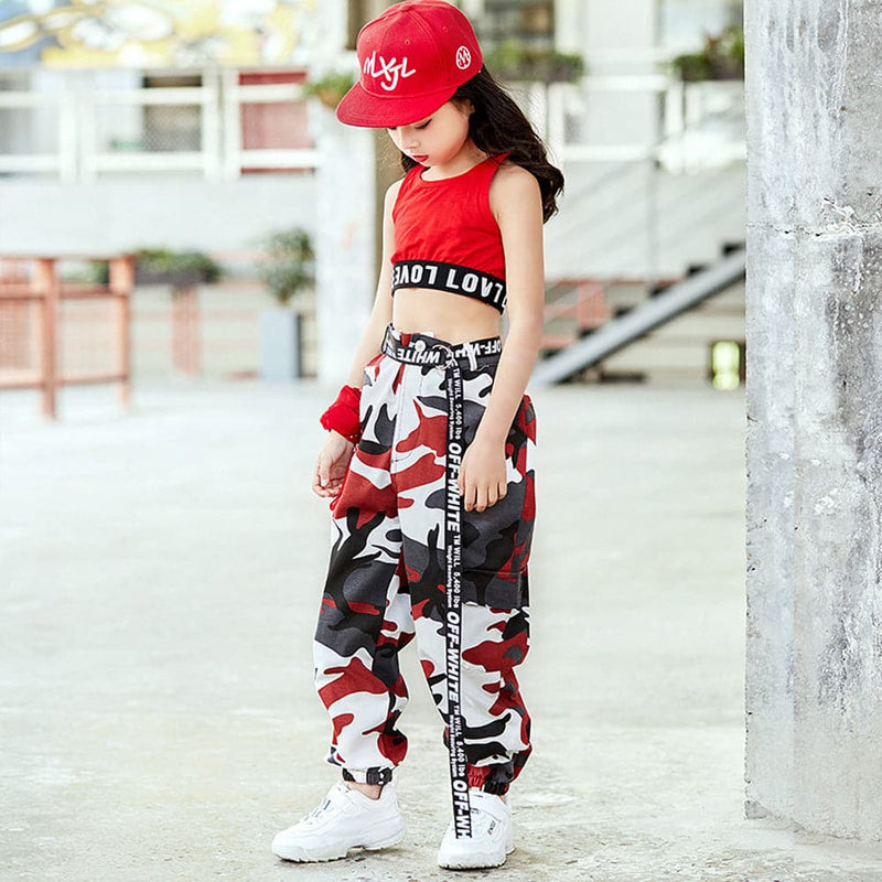 [VIP]Girls Hip Hop Street Dance Squad Camouflage suits