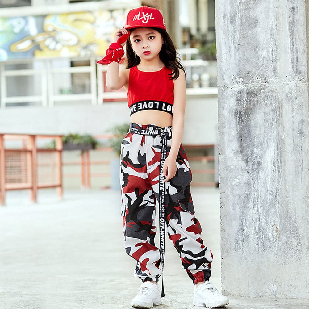 [VIP]Girls Hip Hop Street Dance Squad Camouflage suits