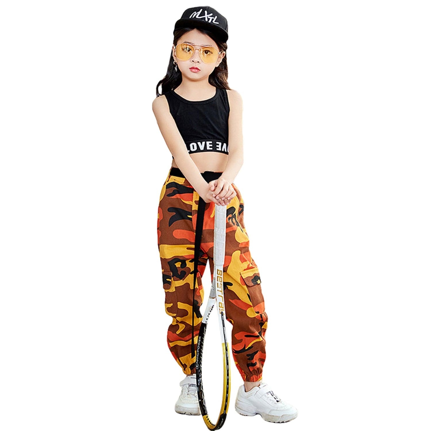 [VIP]Girls Hip Hop Street Dance Squad Camouflage suits