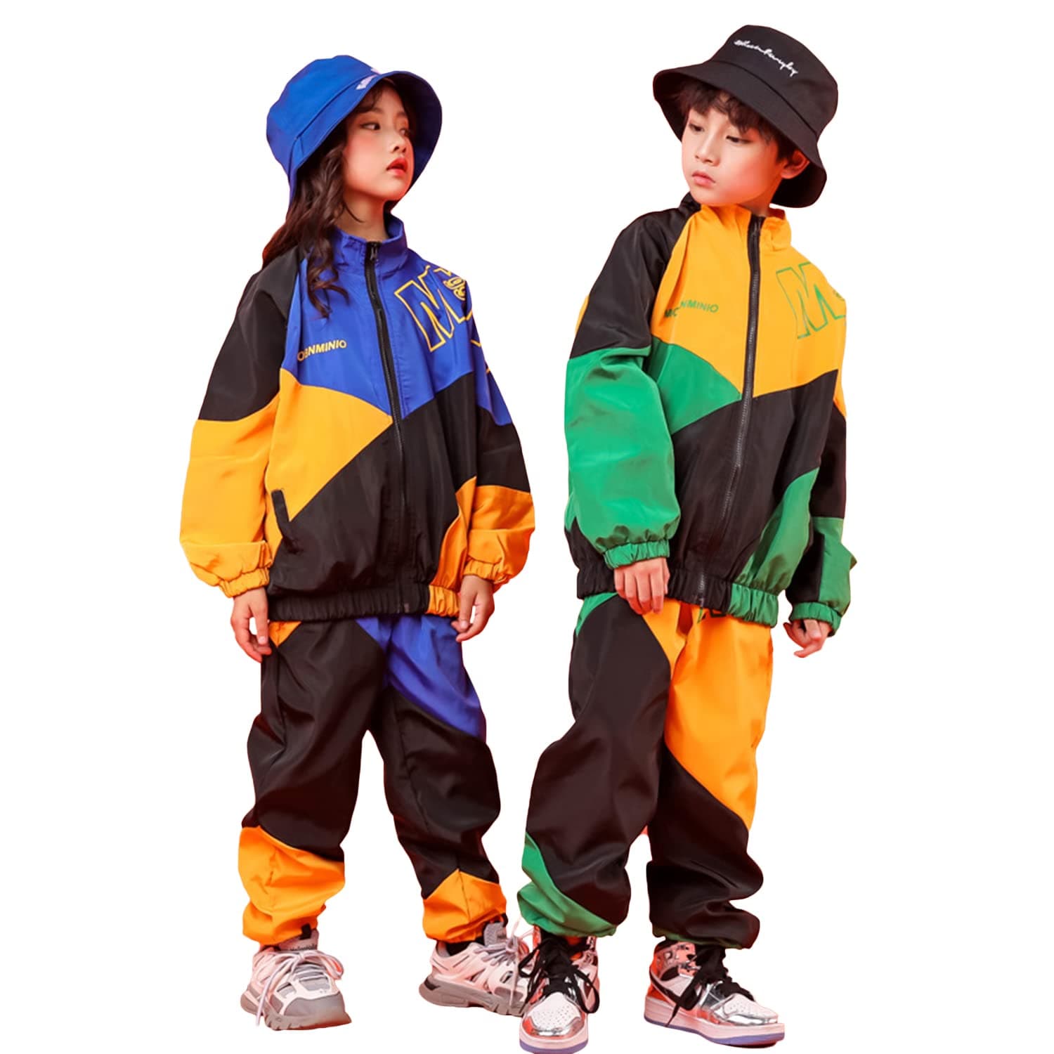 [VIP]Unisex Kid's Jacket Cargo Pants Sports Stage Fashion Dance