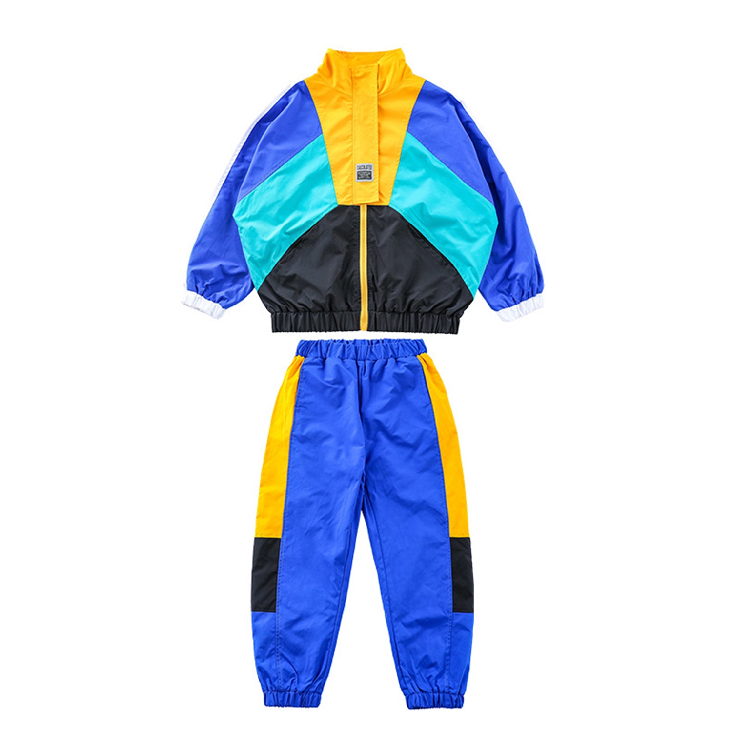 Unisex Kid's Jacket Track Pants Hip Pop Streetwear Jogger Set