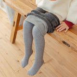 Girl's Winter Tights Warm Fleece Lined Footed Leggings