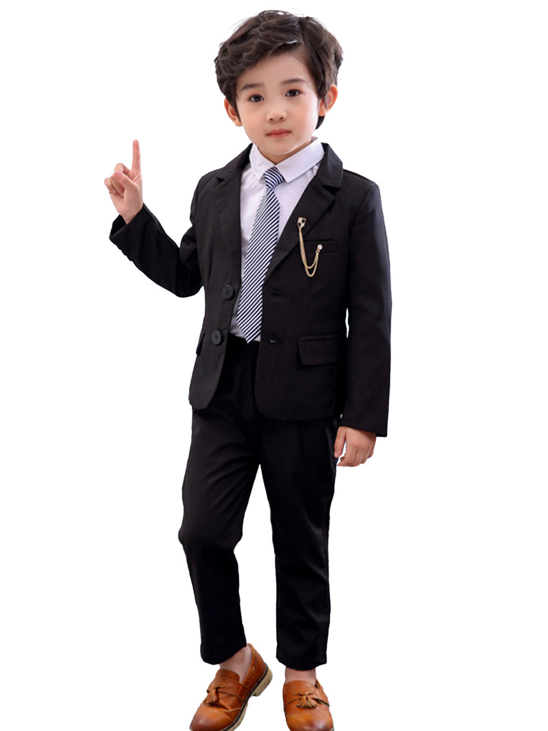 Boy's Business Formal Blazer Pants outfits Ceremony Party