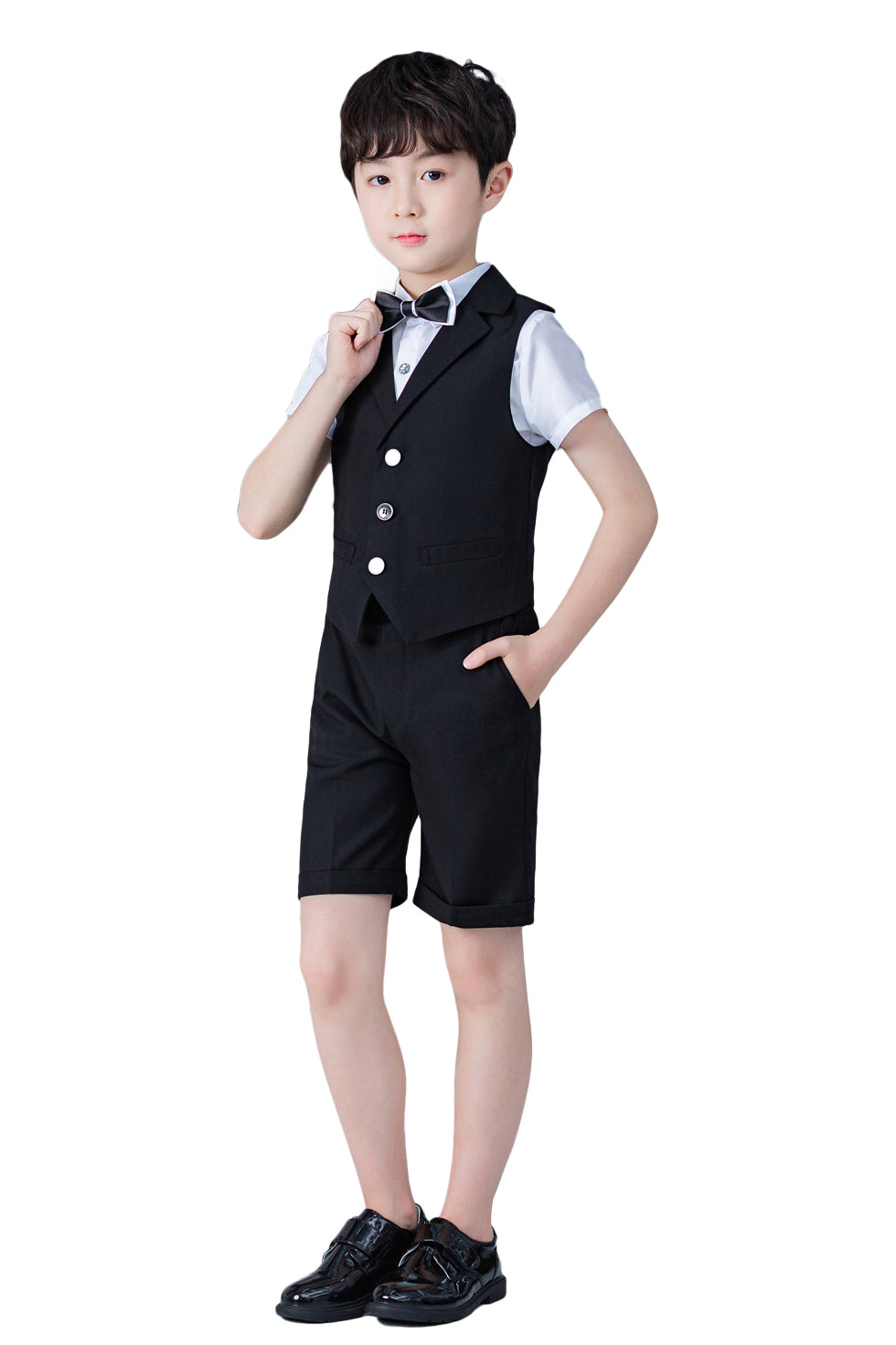 Boy's Business Party Performance Plaid Formal Suits