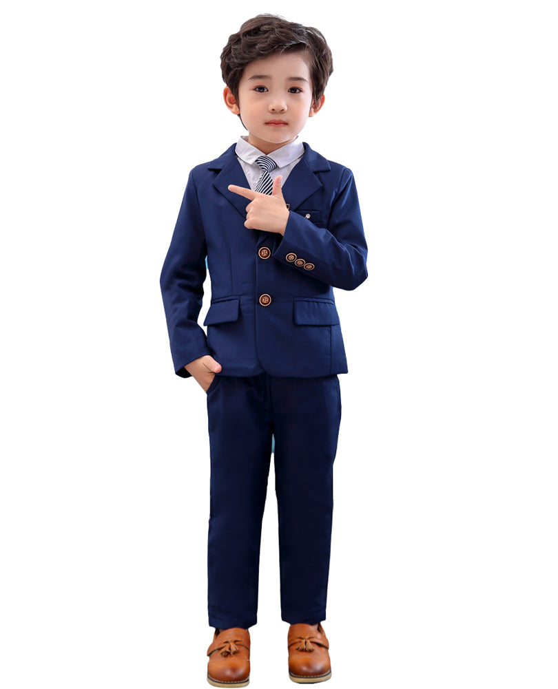 Boy's Business Formal Blazer Pants outfits Ceremony Party