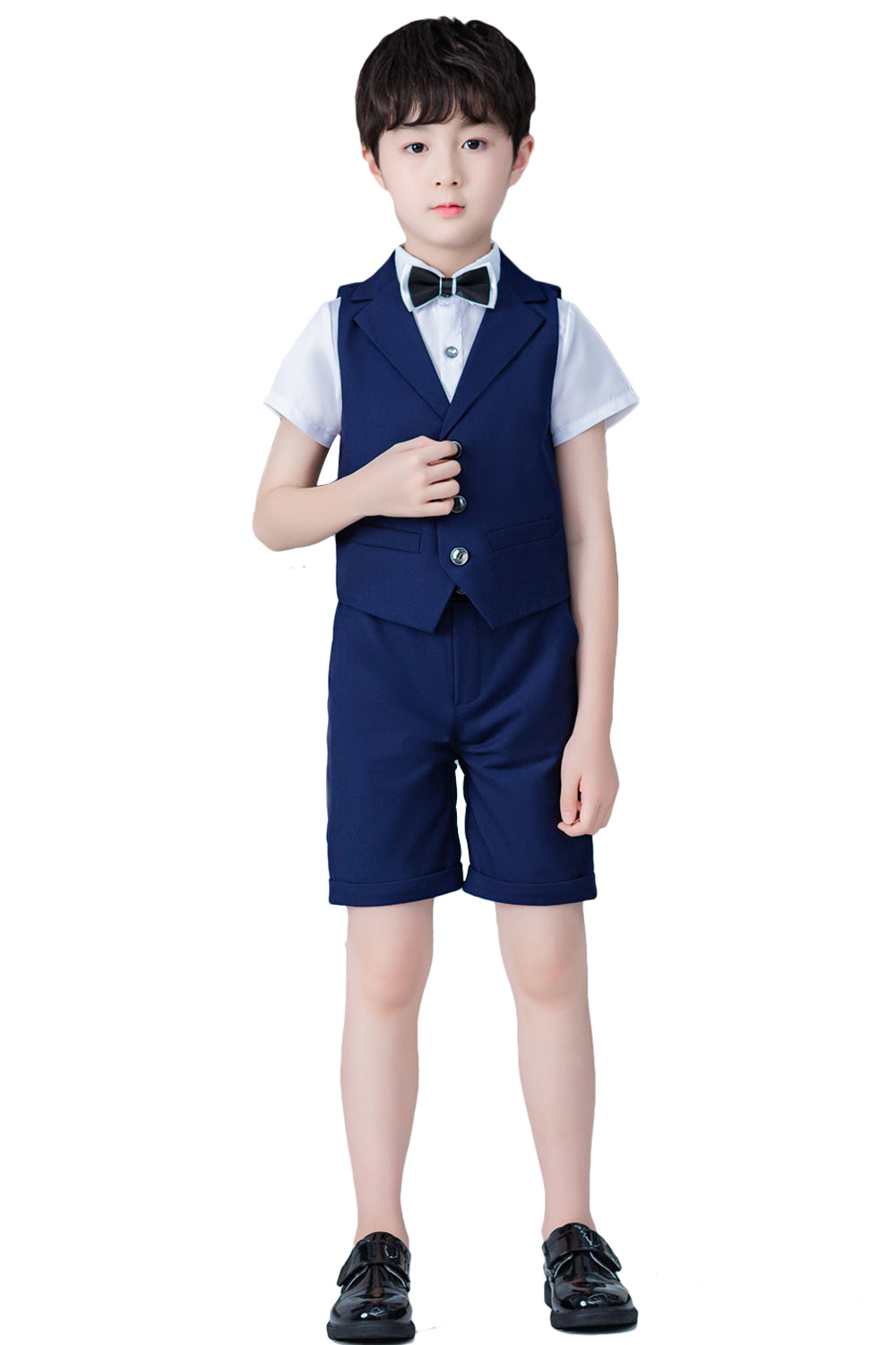 Boy's Business Party Performance Plaid Formal Suits