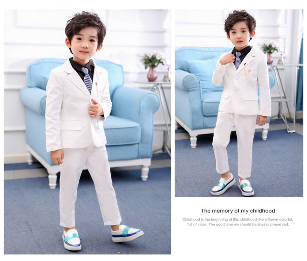 Boy's Business Formal Blazer Pants outfits Ceremony Party