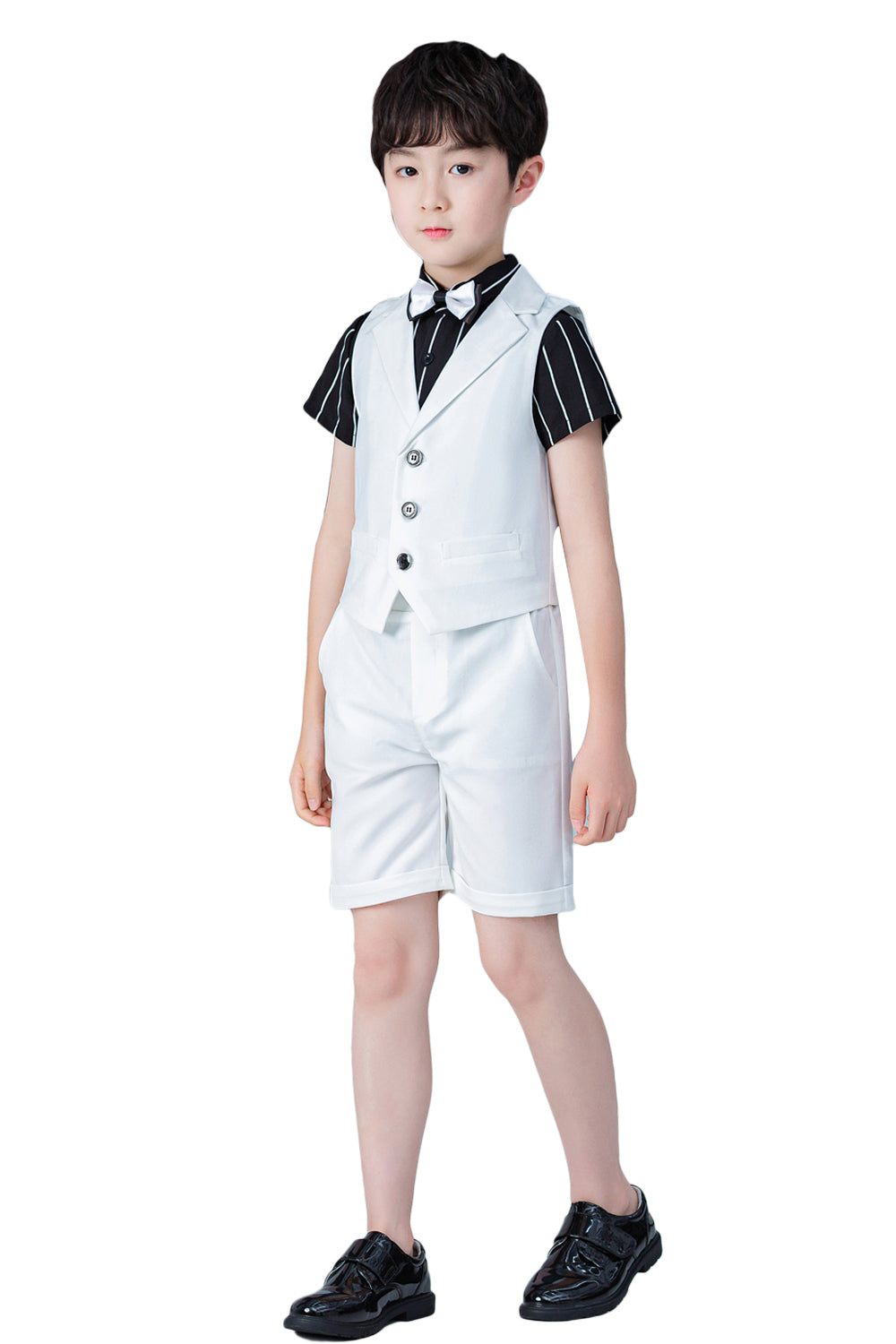 Boy's Business Party Performance Plaid Formal Suits