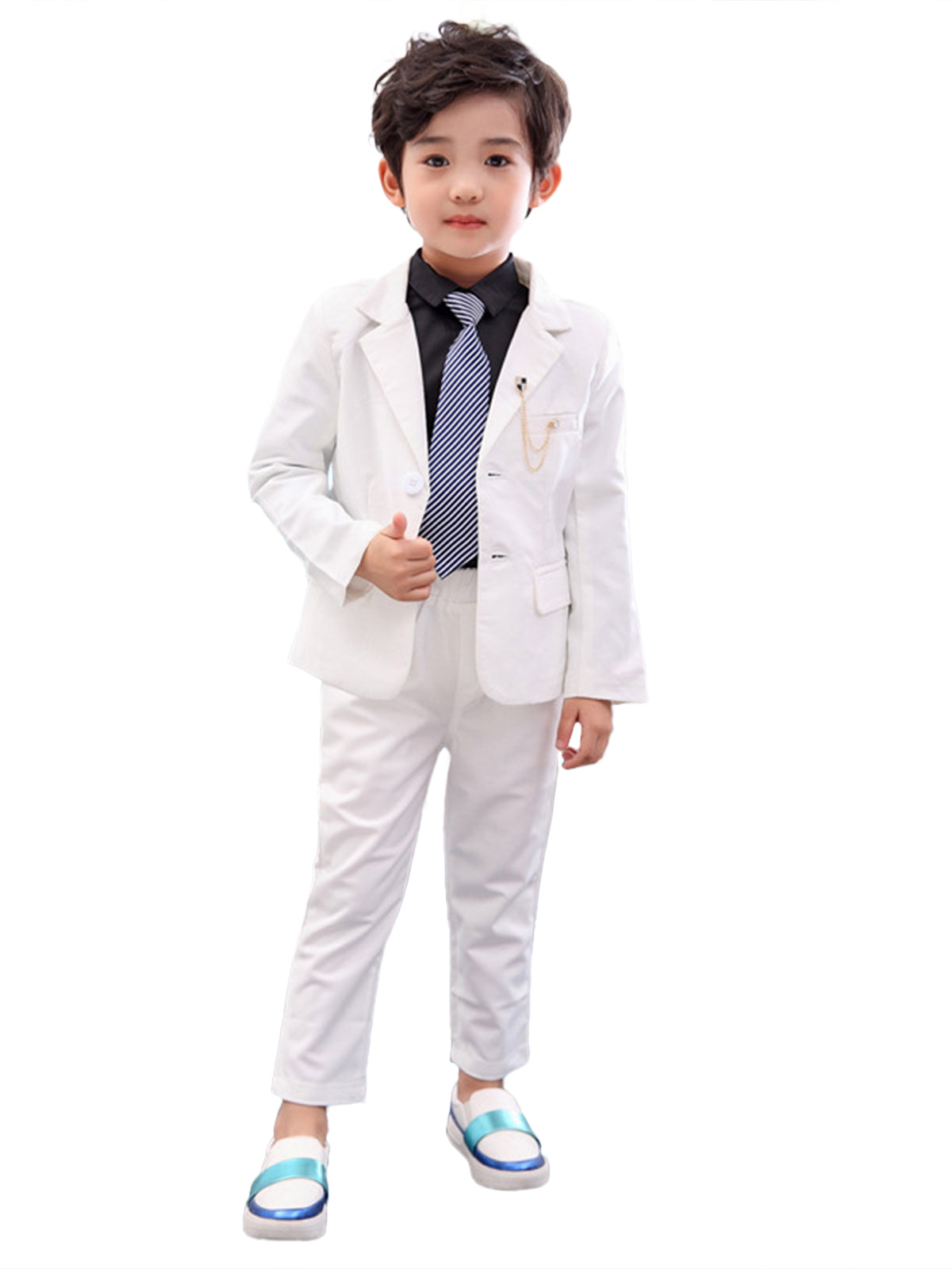 Boy's Business Formal Blazer Pants outfits Ceremony Party